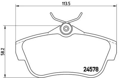 FTE 9005045 Arka Fren Balatası Expert Iıı Jumpy Iıı Scudo Iıı 2,0 16v,1,6hdı 90, 2,0hdı 16v (01 - 2007 ) 425497 9467549087 SU001A1065