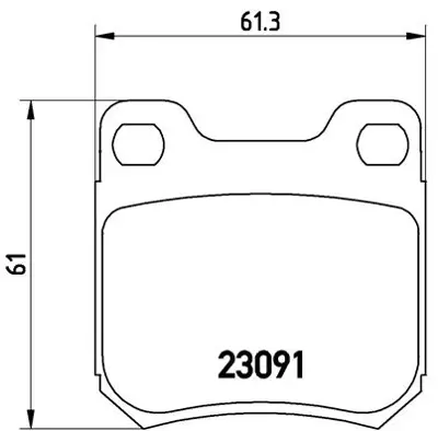 FTE 9005048 Dısk Fren Balatası (Arka) Opel Vectra B, Omega, Senator B 5057336 93169001