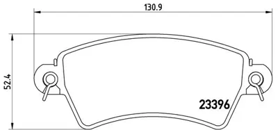 FTE 9001277 On Fren Balatası P206 Gtı Ew10j4 (2,0 16v) Tu5jp4 (1,6 16v) P306 Xsara 1,6 8v 1,9 (Celık Segmanlı) 425484