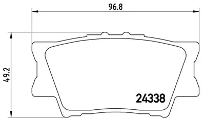 FTE 9005091 Arka Fren Balatası Toyota Rav 4 Iıı 06-11 Camry 06-11 446642060