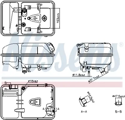 NISSENS 996074 Radyator Genlesme Kabı - Daf   Cf - Gınaf - Tatra - Xf105 - Xf - Xg Yenı Model 1960437