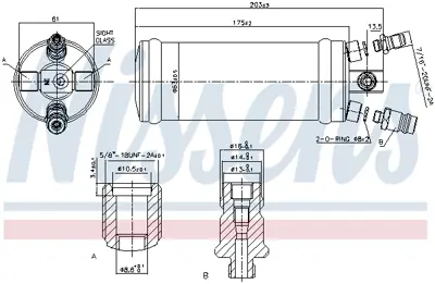 NISSENS 95344 Klima Kurutucusu Daf 75 Cf 98 > 1371366