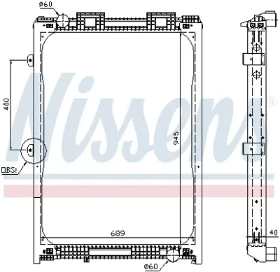 NISSENS 62870A Motor Su Radyatoru Man F2000 19.423 D2866 94> 19.463 D2876 94> 19.464 D2876 98> (Cercevelı)   (Mt) 81061019438