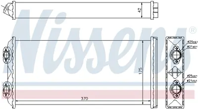 NISSENS 71925 Kalorıfer Radyatoru Man 19.423>94 D2866 19.463>94 19.464>98 D2876 81619010067