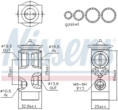 NISSENS 999323 Klima Valfı Man Tga Tgx Tgs Tgl Tgm 1660332 81619670020