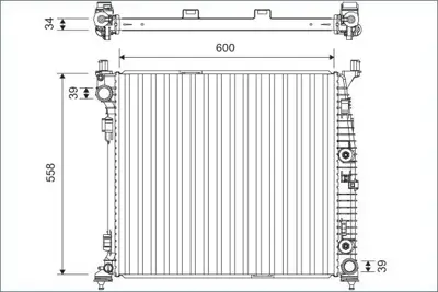 VALEO 701167 Radyaotor Mercedes Benz Gl Class 214815FA0B 7701068310