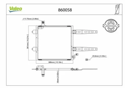 VALEO 860058 Klima Radyatoru Polo   Classıc Lupo 1,6   1,4   1,3 94>99 