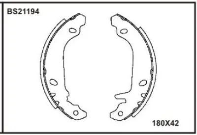BESER BS21194 Arka Fren Balatası Pabuc R11 R19 R21 Manager Twıngo Clıo I (90>98) 7701200474