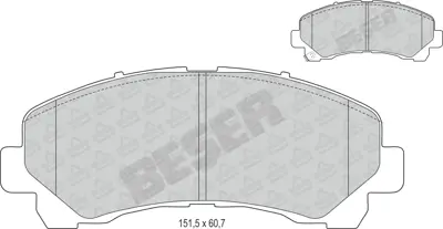 BESER 4124 On Fren Balatası Isuzu Dmax 2.4 2.5 3.0 2008> 94770229 52129019 4420052010 4425052010