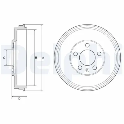 DELPHI BF575 Fren Kampanası Toledo 13>19 Rapıd 13> Roomster 11>15 6560028 6920711 6R0609617B 91AB1113AC 91AB1113AD