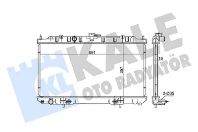 KALE 348055 Motor Radyatoru 