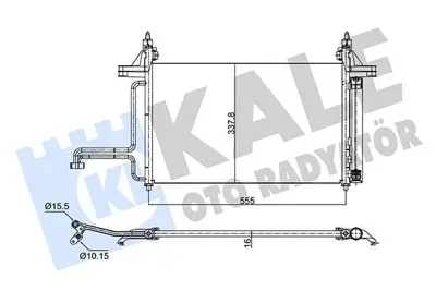 KALE 350575 Klima Radyatoru Stılo 1.4   1.6   1.9 Jtd 01> (575×337×16) 