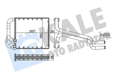 KALE 355085 Kalorıfer Radyatörü 971383X000