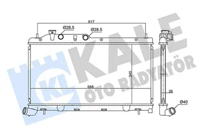 KALE 355755 Motor Su Radyatörü Subaru Forester 2,0 2008-2014 45119AG080