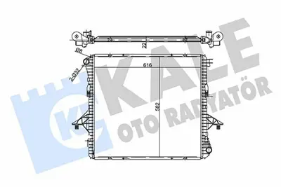 KALE 358690 Motor Su Radyatoru Amarok 10> 2.0tdı Cnfb Cdca Csha 2H0121253A