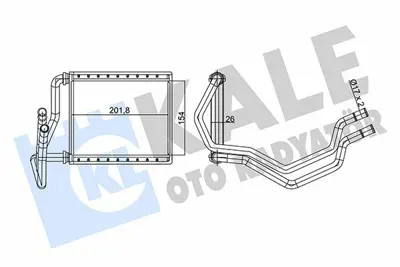 KALE 360740 Kalorıfer Radyatoru Toyota Camry 2.5 3.5 11> ; Hıghlander ; Kluger ; Sıenna ; Venza - Lexus Rx 350 A 