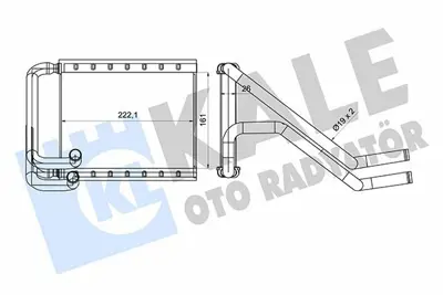 KALE 360835 Kalorıfer Radyatoru Hyundaı Grandeur 2.4 16v 11<16 - Kıa Optıma 1.7crdı 2.0 2.0cvvt Hybrıd 12=> Boru 