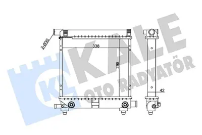 KALE 361200 Motor Su Radyatoru (Klimasız   Otomatık Sanzıman) 190 W201 85>93 W124 86>92 S124 86>90 1062088 1245005603 1245007103 1245008303 1245008403 2015000203 2015000503 2015000603 2015001103 2015001203