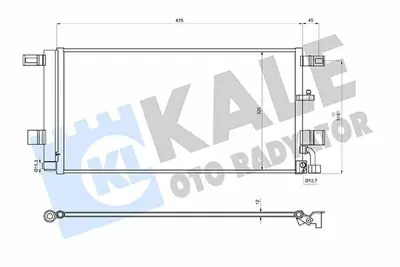 KALE 361250 Klima Radyatoru A4 16> A5 17>a6 A7 19> 1.4tfsı 2.0 3.0tdı Cvna Crtc Deta> Kurutucu Ile (Brazıng - 67 