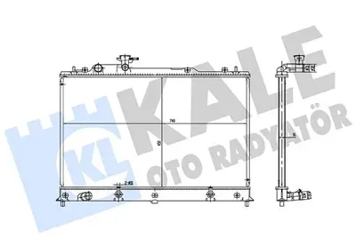 KALE 361490 Motor Su Radyatoru Mazda Cx-7 (Er) 2.3 Mzr 06<14 (At) [brazıng] [450x748x16] 