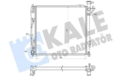 KALE 362160 Motor Su Radyatoru Hyundaı Grand Santa Fe ; Santa Fe Iı ; Santa Fe Iıı 2.2crdı 2.2.Crdı 4x4 12=> (At 