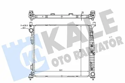 KALE 362260 Motor Su Radyatoru Mercedes Benz (Gl-Class) X166 12<15 ; Gle W166 15<18, C292 15<19 ; Gls X166 15<19 