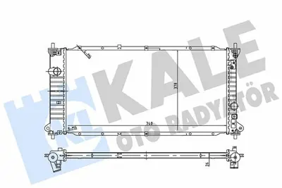 KALE 362355 Motor Su Radyatoru Ssangyong Actyon Iı ; Korando (Ck) 2.0 E-Xdı 10=> (Mt) [brazıng] [740x378x26 