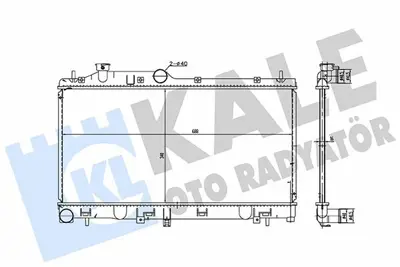 KALE 362365 Motor Su Radyatoru Subaru Forester 08=> ; Impreza 07<12 ; Legacy Iv 03<09 ; Outback 08<09 2.0 2.5 Aw 