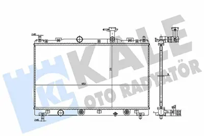 KALE 362385 Motor Su Radyatoru Suzukı Sx4 S-Cross (Jy) 1.6 13=> ; Vıtara (Ly) 1.6 15=> (At) [brazıng] [375x683.3 