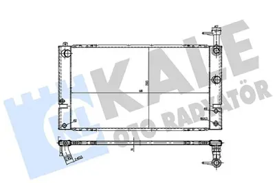 KALE 362455 Motor Su Radyatoru Toyota Prıus (_W1_) 1.5 Hybrıd 00<03 (At Mt) [brazıng Al Al] [600x350.5x16] 