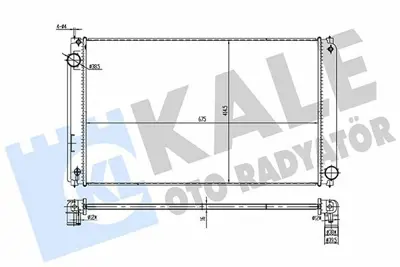 KALE 362470 Motor Su Radyatoru Toyota Rav 4 Iv 2.0 4wd 12=> - Lexus Nx 300h Awd 14=> (At Mt) [brazıng] [675x414. 