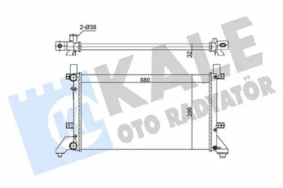 KALE 363075 Motor Su Radyatörü Lt35 Anj Avr 96> 