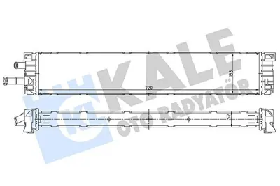 KALE 363285 Turbo Radyatoru A4 A4 16> A5 17> A6 19> 