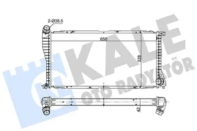 KALE 363295 Motor Su Radyatoru Bmw E39 M47 M57 98>04 