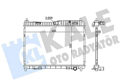 KALE 363510 Su Radyatörü 1772874 5054660 AE818005AB AE818005AA BE8Z8005A 1897426 AE8Z8005B 66859