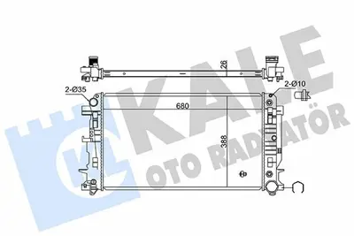 KALE 363530 Motor Su Radyatoru Mercedes Benz Sprınter 3-T, 3.5-T, 4.6t, 5t 06<18 - Volkswagen Crafter 30-35, 30- 