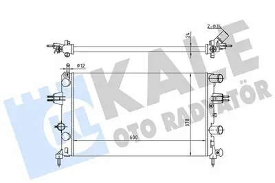 KALE 363555 Motor Su Radyatoru Astra G M,T Z14xep 