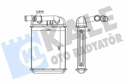 KALE 370660 Kalorıfer Radyatoru Isı Esanjoru Touareg 03>18 Q7 07>15 [367x294x32] 7L0819032 95557207001 95557207000 7L0819032A 95557232600 95557232700 7L0819031A 7L0819031 9555732700 9555732600