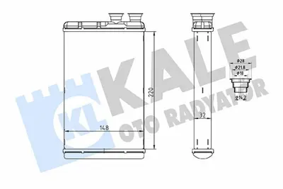 KALE 370675 Kalorıfer Radyatoru Bmw 5 (G30,G31,F90) 16=> ; 6 (G32) 17=> ; 7 (G11,G12) 15<20 ; 8 (G14,F91) 18<20  9361712 64119361712