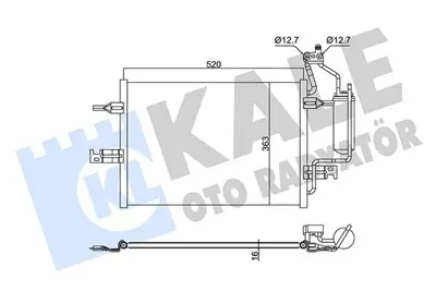 KALE 382495 Klima Radyatoru Merıva A Z14xep Z16xep Y17dt Brazıng Al 