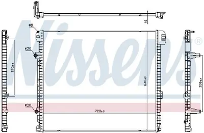 NISSENS 606979 Radyatör Vw Crafter 2.0 Tdi  2016-> 2N0121212B