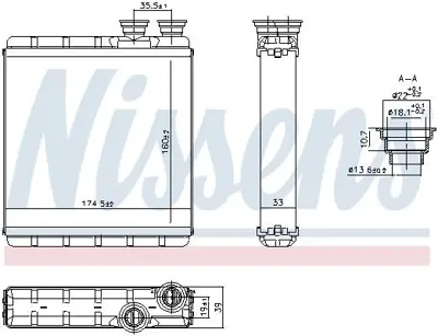 NISSENS 707302 Kalorifer Radyatörü Vw Polo 2018- T-Cross 2Q0819030A