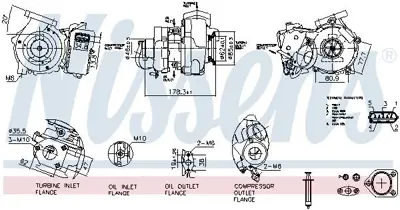 NISSENS 93635 Turbo E-87 M-47 N 2 120d 11137789058 11422249836 11427791624 11427791632 11627810182 11652243043 11652243396 11652243398 11652243579 11652243742