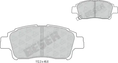 BESER 3768 On Fren Balatasi Toyota Rav 4 06-11 Corolla Auris 1.33 1.4 1.6 2006-> 208608 208604 7910025031