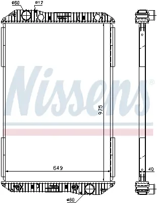 NISSENS 625710 Motor Su Radyatoru Cercevesız Mercedes Axor  457 1840  A9405001803