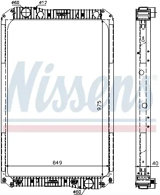 NISSENS 62571A Motor Su Radyatoru Cercevelı Mercedes Axor  457 1840  A9405001803