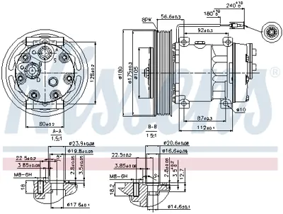 NISSENS 89353 Klima Kompresoru Volvo Fh  02-Renault Truck T Serı Volvo Fh Serı Euro 5 85000458