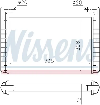 NISSENS 73371 Kalorıfer Radyatoru Renault Magnum 440 480 5001829118