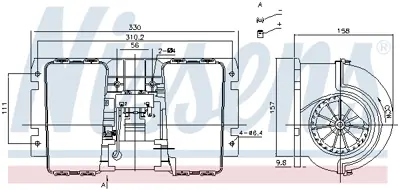 NISSENS 87146 Kalorıfer Motoru Renault Magnum 390 400 420 430 440 460 470 480 500 560 5001829115