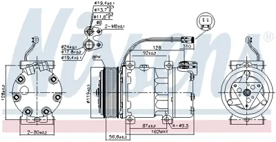 NISSENS 89476 Klima Kompresoru - Scanıa   P-G-R-T Serısı 04> 570893